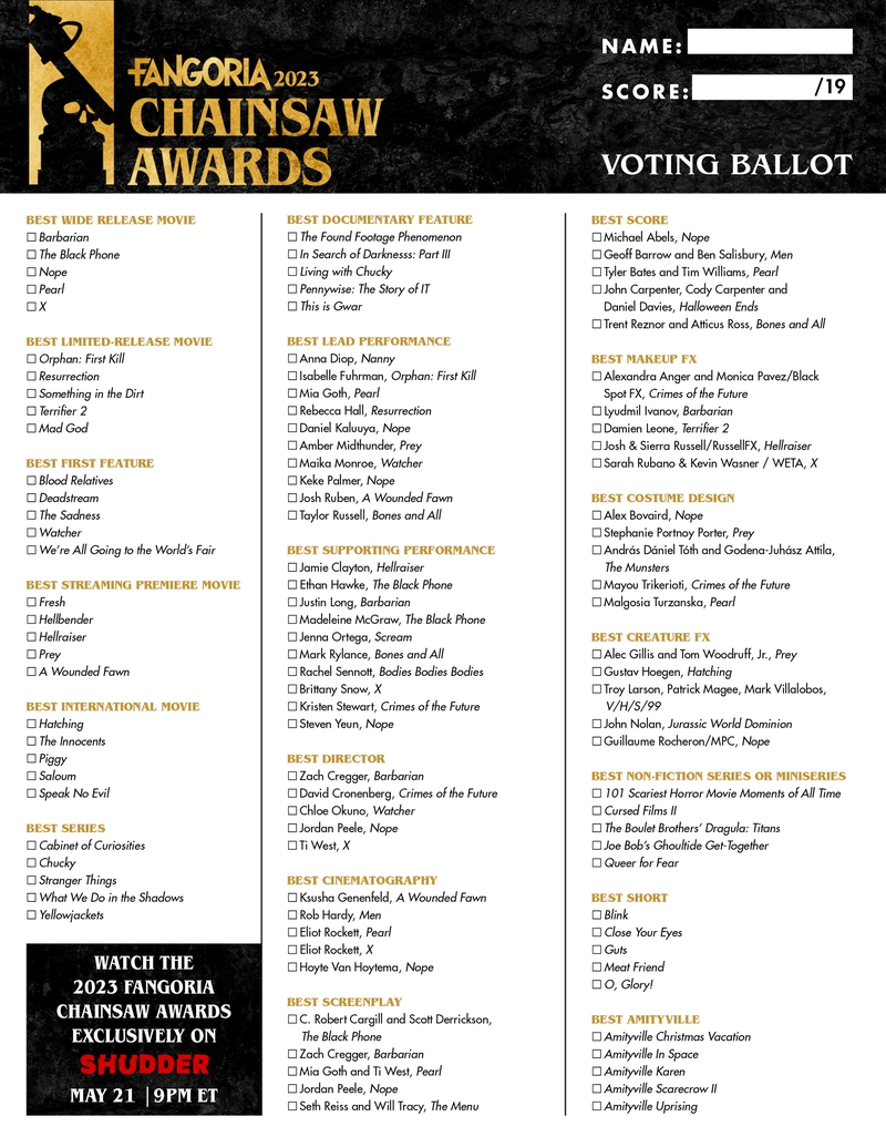 2023-ChainsawAwards-VotingBallot